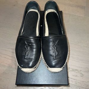 YSL Black Espadrilles